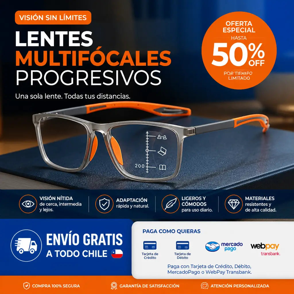 Gafas VisionSync™ 3-en-1: Fotocromáticos, Filtro Azul y Montura Flexible