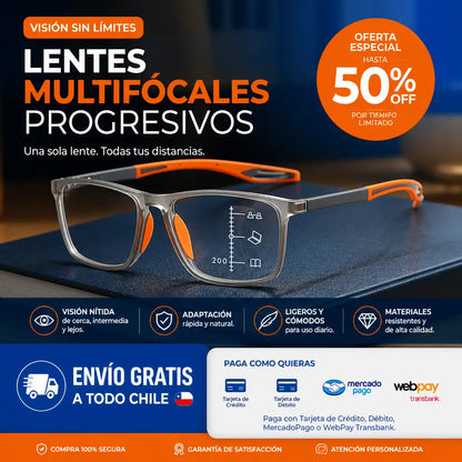 Gafas VisionSync™ 3-en-1: Fotocromáticos, Filtro Azul y Montura Flexible